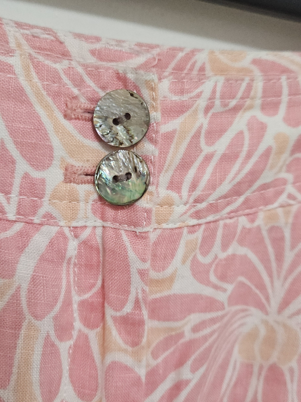 Sigrid Olsen Pink Floral Crop Wide Leg Pants Size 10 Resort Coastal Cottage - Picture 4 of 10